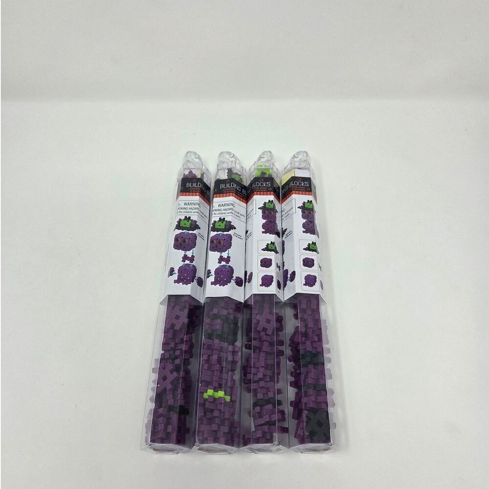 Cat Hashtag Building Blocks Halloween Set of 4